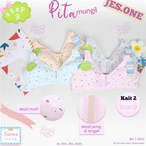miniset step 3|BYR031 miniset step 3 katun kait belakang younghearts 32B 34B .